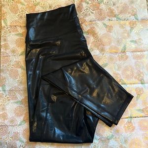 NWT Fabletics Faux Leather Leggings